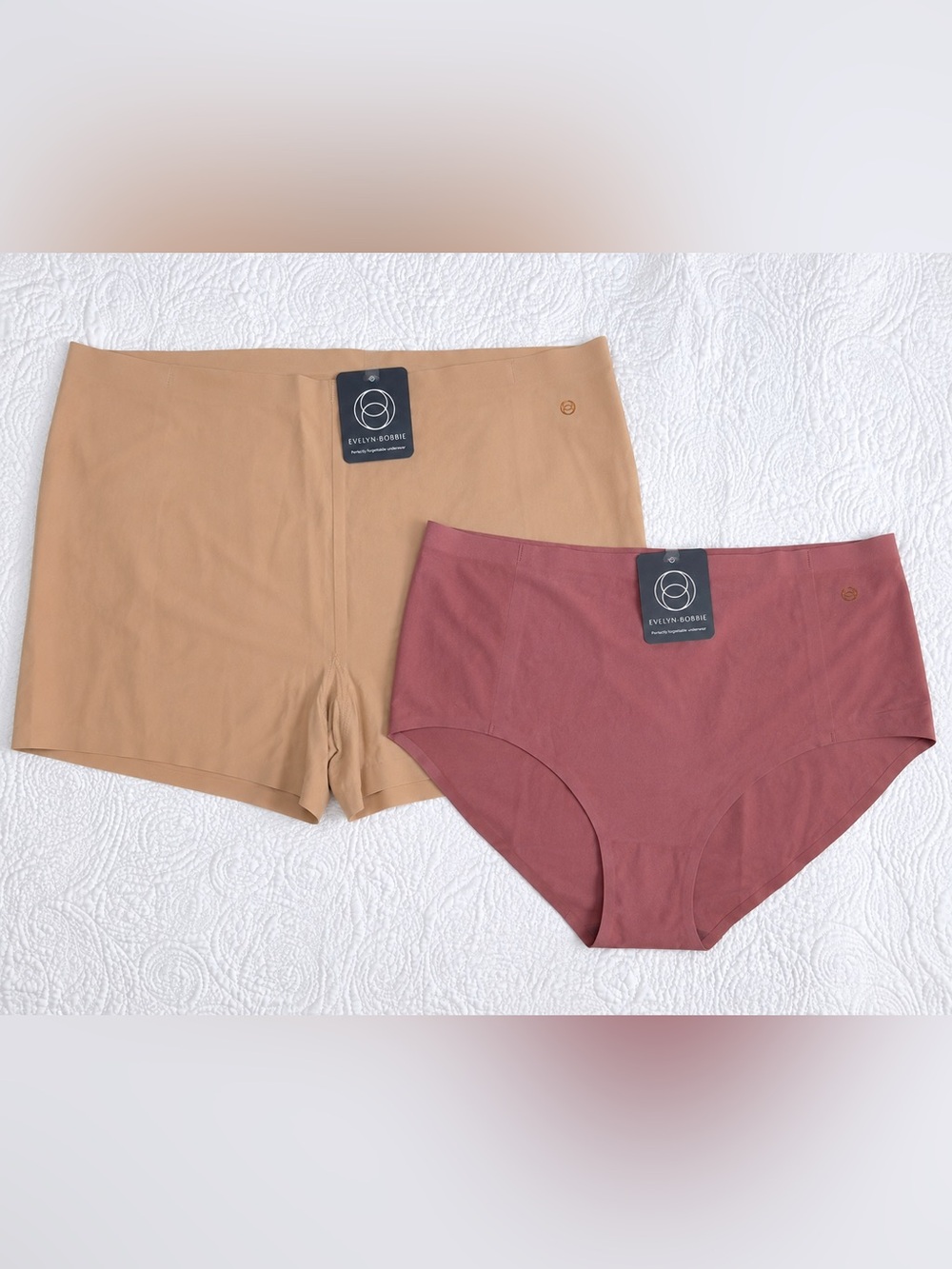 Evelyn & Bobbie NWT Full Brief Panty & Slip Short Set Seamless High Rise
